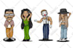 draw artistic cartoon characters