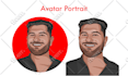 draw an avatar cartoon portrait from your photo