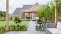 design your rooftop, garden, backyard, terrace 3d render