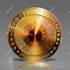 design realistic gold coin with your logo