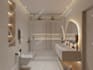 design bathroom interior in 3d and render