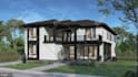 do house exterior rendering and 3d interior design