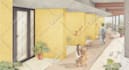 do post digital architectural visualization collage style