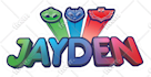 put your name or text on pj masks logo