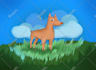 create a cute childrens book illustration