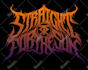 draw death metal, black, brutal death metal logo