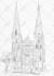 draw architectural building sketch and landscape drawings by hand