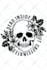 create edgy skull illustration tshirt design, logo design