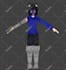 making your character in a 3d low poly model