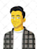 draw yellow cartoon portrait, character, avatar