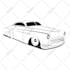 draw detailed car line art vector illustration