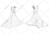 create a technical flat sketch, fashion tech pack