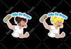 design die cut stickers, patch, round badge, label, and logo
