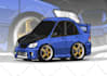 draw a chibi vector cartoon of your car
