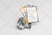 design product insert card, amazon thank you card, package insert card