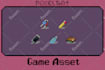 draw a pixel art character, asset, or environment