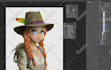 design a professional cartoon character