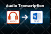 transcribe audio to text fast with accurate transcription