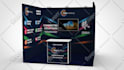 design 3d trade show booth or backdrop with print ready files