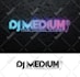 do stunning dj logo and monogram initial text