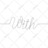 design elegant minimalistic one line vector icons