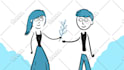 make a cute cartoon illustration