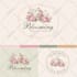 create a feminine hand drawn boho botanical logo with whimsical style within 24