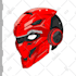 draw cyberpunk helmet  armor character vector illustration