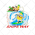 create cool retro cartoon, tattoo art for your brand