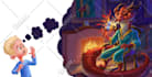 hand illustrate childrens book illustration