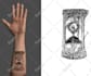make an custom tattoo hand drawn and digital tattoo