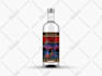 design unique style wine, vodka, gin label bottle