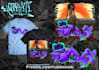 make colorful graffiti and character illustration