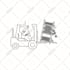 draw black and white sketch or illustration