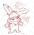 draw a goofy doodle of your oc