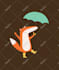 create cartoon vector animal in a simple style