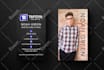 do real estate business card design with your photo
