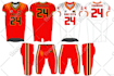 designs manufacturing bags cap arm football uniforms