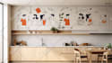 design home and office wall art, mural, decals, canvas