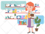 create a human cartoon character vector
