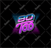 make 80s chrome retro vintage logo