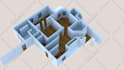 create 2d floor plan to realistic 3d rendering