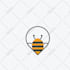 create bee logo design