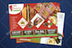 design amazing restaurant postcard, recipe card, eddm