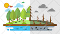 create a modern flat illustration