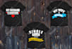 make bulk 3 custom t shirt designs for merch by amazon