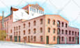 create pencil and watercolor sketch effect render exterior