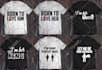 bulk t shirt designs for merch by amazon, etsy, redbubble