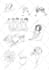 draw black and white doodle or sketch for you
