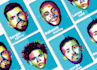 draw your portrait on wpap pop art style
